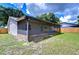 Screened porch overlooking the backyard at 11505 Blackbark Dr, Riverview, FL 33579