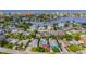 Aerial view of home near waterfront with city views at 14034 Marguerite Dr, Madeira Beach, FL 33708