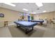 Community game room featuring two billiard tables at 1524 Lakeview Rd # 305, Clearwater, FL 33756
