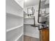Storage area with shelving and HVAC unit at 1524 Lakeview Rd # 305, Clearwater, FL 33756
