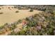 Aerial view of single-wide mobile home on acreage at 16212 Snow Memorial Hwy, Brooksville, FL 34601