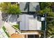Aerial view of house and surrounding neighborhood at 17744 1St E St, Redington Shores, FL 33708