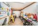 Organized garage with workbench and ample storage at 17744 1St E St, Redington Shores, FL 33708