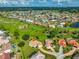 Bird's eye view of home and surrounding neighborhood at 1943 S Pebble Beach Blvd, Sun City Center, FL 33573