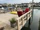 Relaxing waterfront dock with seating, kayak, and beautiful water views at 322 Boca Ciega Point N Blvd, St Petersburg, FL 33708