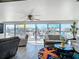 Bright living room with sliding doors leading to a patio and waterfront view at 322 Boca Ciega Point N Blvd, St Petersburg, FL 33708