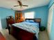 Bright bedroom featuring a double bed and ample space at 3425 96Th N Ter # 4, Pinellas Park, FL 33782