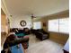 Spacious living room, hardwood floors, ceiling fan at 3425 96Th N Ter # 4, Pinellas Park, FL 33782