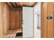 Relaxing sauna with wooden interior and door to hallway at 36750 Us Highway 19 N # 13301, Palm Harbor, FL 34684