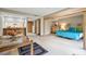 Open living area with dining table and bedroom at 36750 Us Highway 19 N # 15118, Palm Harbor, FL 34684