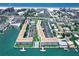 Aerial view showing building, parking, and surrounding area at 5555 Gulf Blvd # 209, St Pete Beach, FL 33706