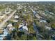 Wide aerial view of the house and neighborhood at 5611 8Th N Ave, St Petersburg, FL 33710