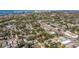 Property location shown in aerial view near water at 5719 23Rd S Ave, Gulfport, FL 33707
