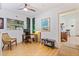 Home office with built-in shelving and access to another room at 5719 23Rd S Ave, Gulfport, FL 33707