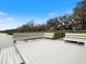 Spacious white dock with benches overlooking calm water at 1111 N Bayshore Blvd # F6, Clearwater, FL 33759