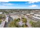 Aerial view showing home's location near businesses and highways at 1230 32Nd N St, St Petersburg, FL 33713