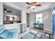 Cozy living area featuring a stylish sectional sofa at 1230 32Nd N St, St Petersburg, FL 33713