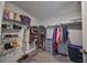 Well-organized walk-in closet with plenty of storage at 13527 Willow Bluestar Loop, Riverview, FL 33579