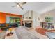 Bright and airy living room with fireplace and open floor plan at 22 Penzance Ct, Safety Harbor, FL 34695