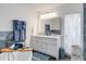 Modern bathroom with double vanity, soaking tub, and updated fixtures at 2250 Rio De Janeiro Ave, Punta Gorda, FL 33983