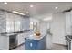 Modern kitchen with stainless steel appliances and island at 2250 Rio De Janeiro Ave, Punta Gorda, FL 33983