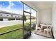 Enjoy the outdoors in this screened patio area at 36401 Camp Fire Ter, Zephyrhills, FL 33541