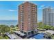 Aerial view of a high rise building with water and city views at 4015 Bayshore Blvd # 10C, Tampa, FL 33611