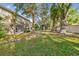 Large backyard with lush landscaping and mature trees at 4207 Key Thatch Dr, Tampa, FL 33610