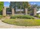 Sabal Pointe Townhome Community entrance with a beautiful gate at 4207 Key Thatch Dr, Tampa, FL 33610