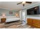 King bedroom with private balcony access at 4319 Harbor House Dr # 4319, Tampa, FL 33615