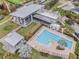 Aerial view of community pool and clubhouse with lounge area at 6232 Sea Air Dr, Apollo Beach, FL 33572
