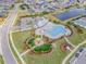 Aerial view of a community pool, playground and cabana at 6232 Sea Air Dr, Apollo Beach, FL 33572