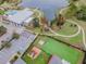 Aerial view of a community playground with a small turf field at 6232 Sea Air Dr, Apollo Beach, FL 33572