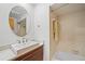 Well-appointed bathroom with a stylish vanity and a bathtub-shower combo at 6543 Barcelona Blvd, Brooksville, FL 34602