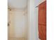 Close-up of the shower with neutral tile and modern fixtures in this bathroom at 6543 Barcelona Blvd, Brooksville, FL 34602