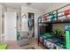 bedroom with bunk beds and closet at 6944 Towne Lake Rd, Riverview, FL 33578