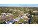 Neighborhood wide aerial view showing nearby homes and landscape at 718 40Th Ne Ave, St Petersburg, FL 33703