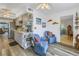 Bright kitchen with living area and comfy seating at 8174 Terrace Garden N Dr # 110, St Petersburg, FL 33709