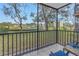 Relaxing screened balcony overlooking a pond at 8174 Terrace Garden N Dr # 110, St Petersburg, FL 33709