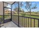 Screened balcony with scenic community views at 8174 Terrace Garden N Dr # 110, St Petersburg, FL 33709