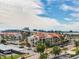 Aerial view of waterfront community with pool at 855 Bayway Blvd # 606, Clearwater, FL 33767