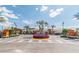 Elegant community center entrance with landscaping at 10374 Echo Dock Loop, San Antonio, FL 33576