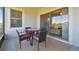 Spacious screened patio with sliding glass doors at 10374 Echo Dock Loop, San Antonio, FL 33576