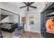 Charming bedroom with a daybed, recliner, and ample closet space at 14045 21St St, Dade City, FL 33525