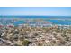 High-angle view of residential neighborhood near the coast at 1575 Brookside Blvd, Largo, FL 33770