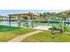 Private boat lift with covered dock and access to the water at 1575 Brookside Blvd, Largo, FL 33770