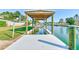 Covered dock with water access; perfect for your boat at 1575 Brookside Blvd, Largo, FL 33770