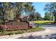 Hunter's Green Country Club entrance sign at 17546 Fairmeadow Dr, Tampa, FL 33647