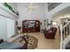 Spacious living area with high ceilings and a view of the upper floor at 17546 Fairmeadow Dr, Tampa, FL 33647
