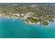 Aerial view of waterfront property with boat ramp access at 2201 Park N St, St Petersburg, FL 33710